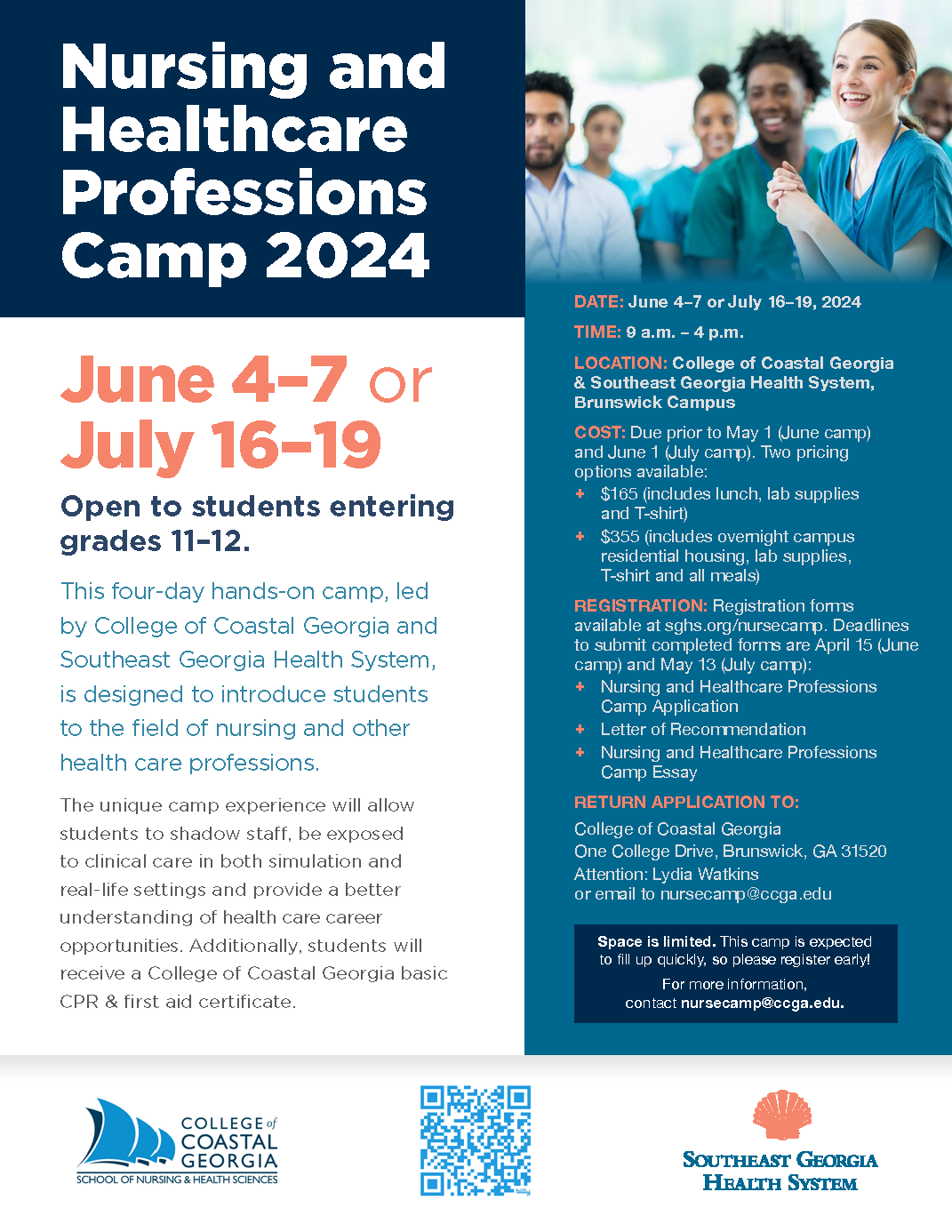 Nursing and Healthcare Professions Camp 2024