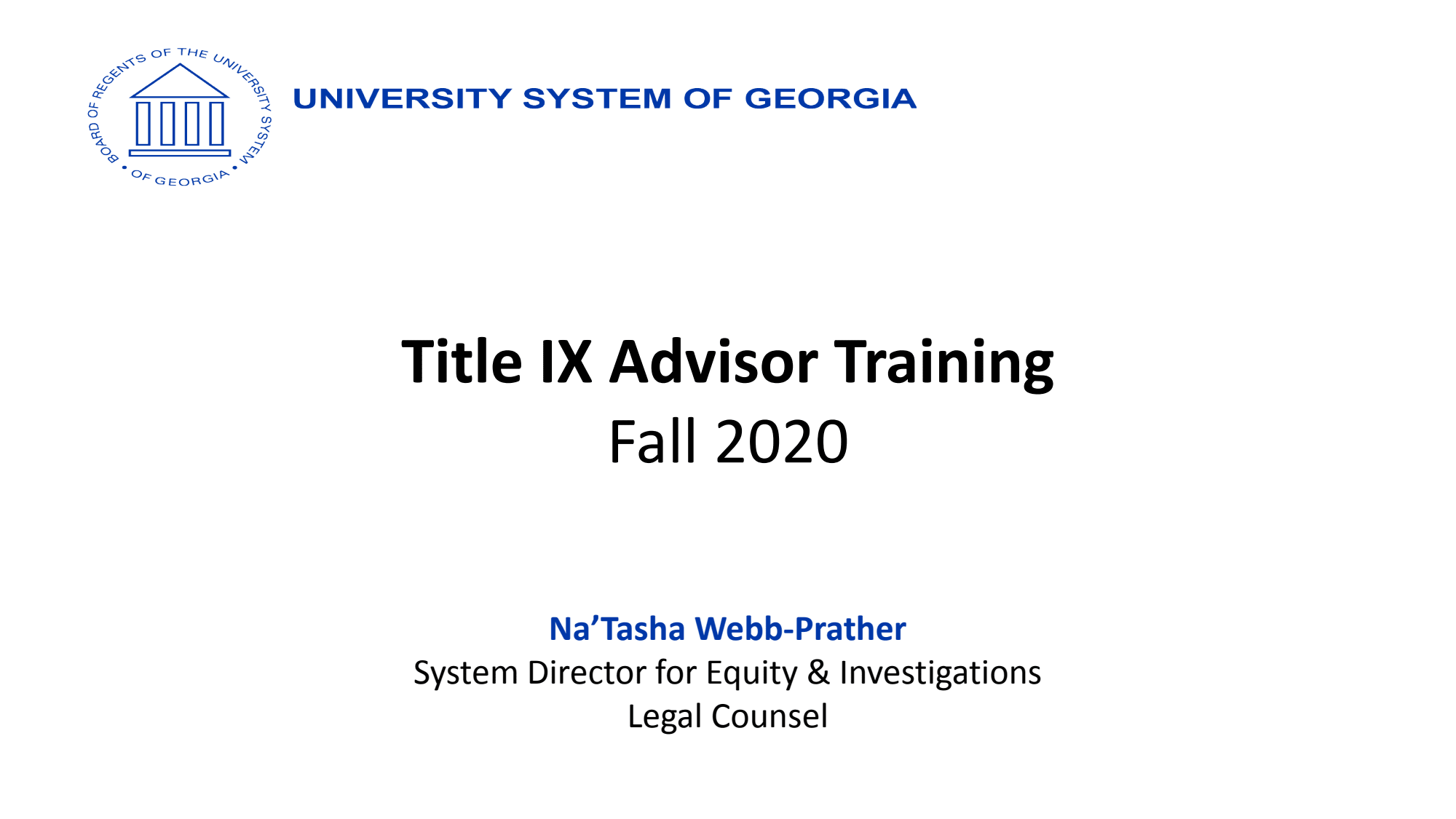 First page of the PDF file: TitleIXAdvisorTraining