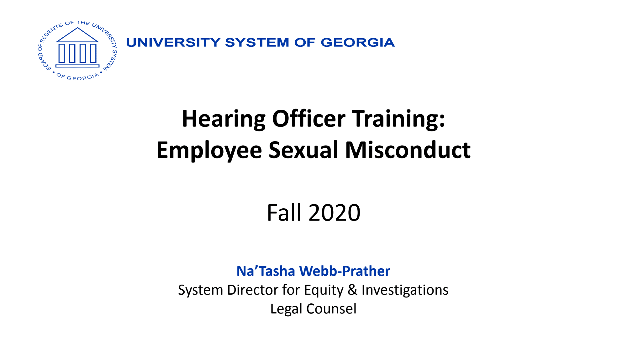 First page of the PDF file: TitleIXHearingOfficer-Employees
