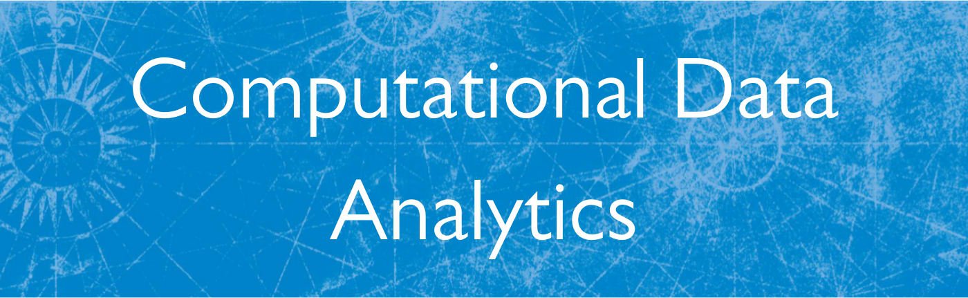 Computational Data Analytics
