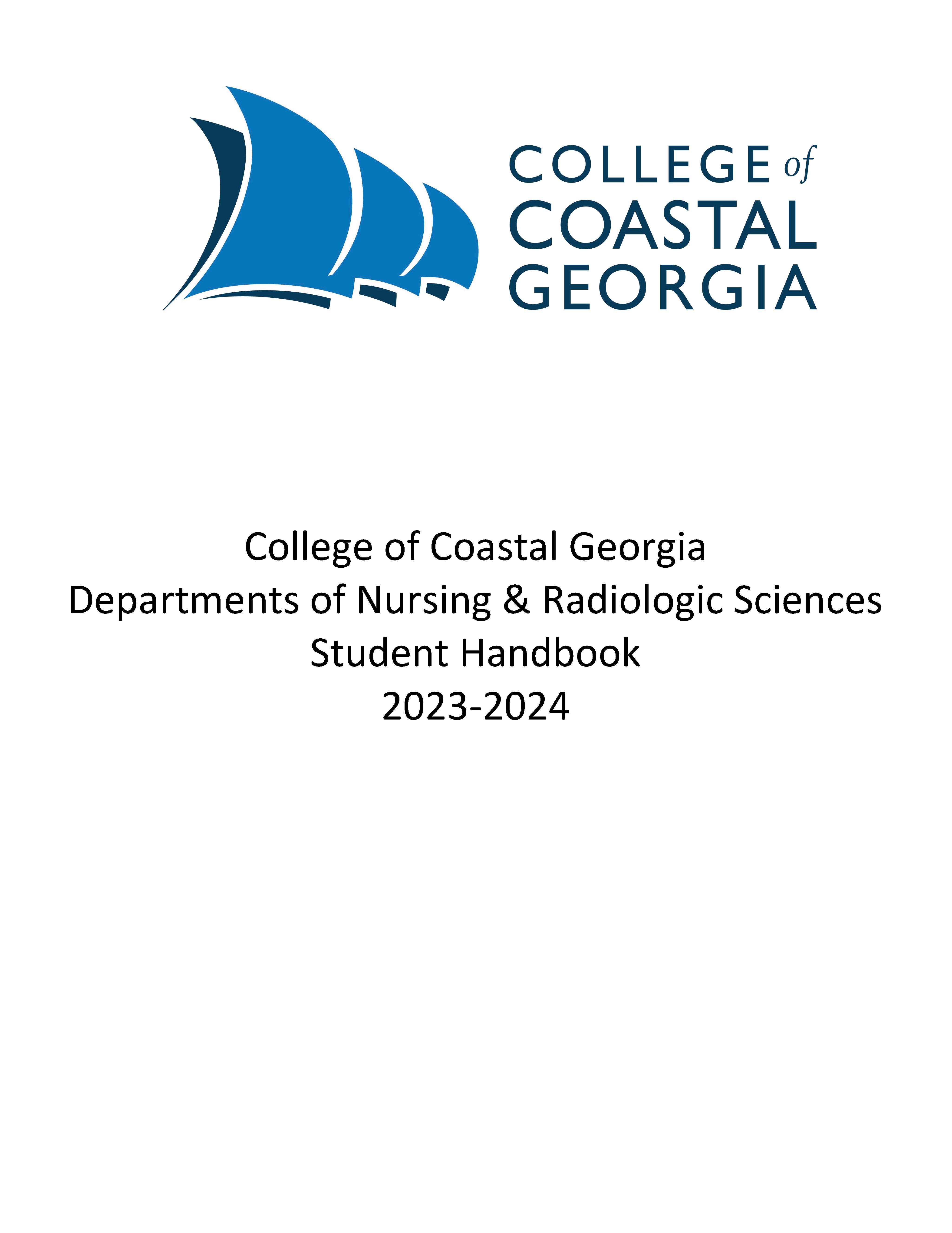 Department of Nursing & Radiologic Sciences Student Handbook 2023-2024 PNG