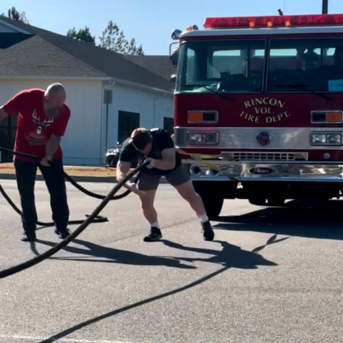 Jack Ireton has fastest ambulance pull time at Weightlifting Competition - Dec. 14, 2024