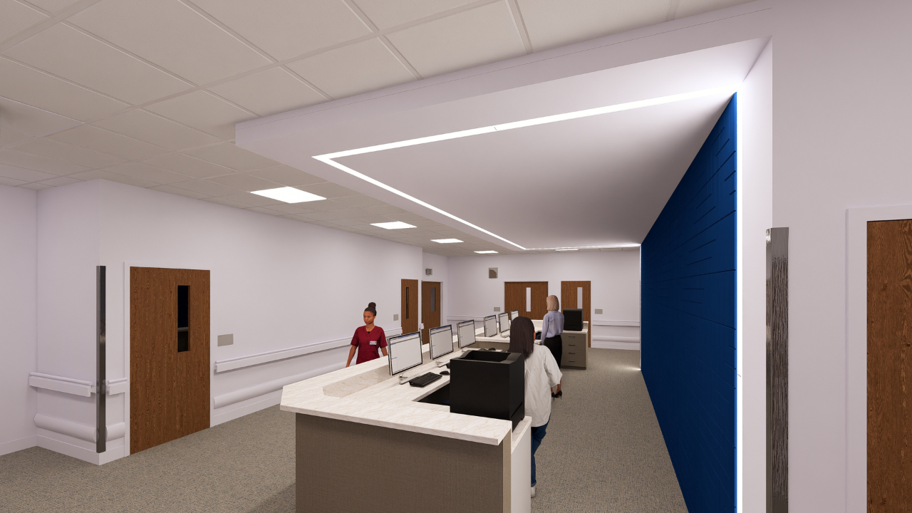 Nunnally Expansion Interior Nurse Station