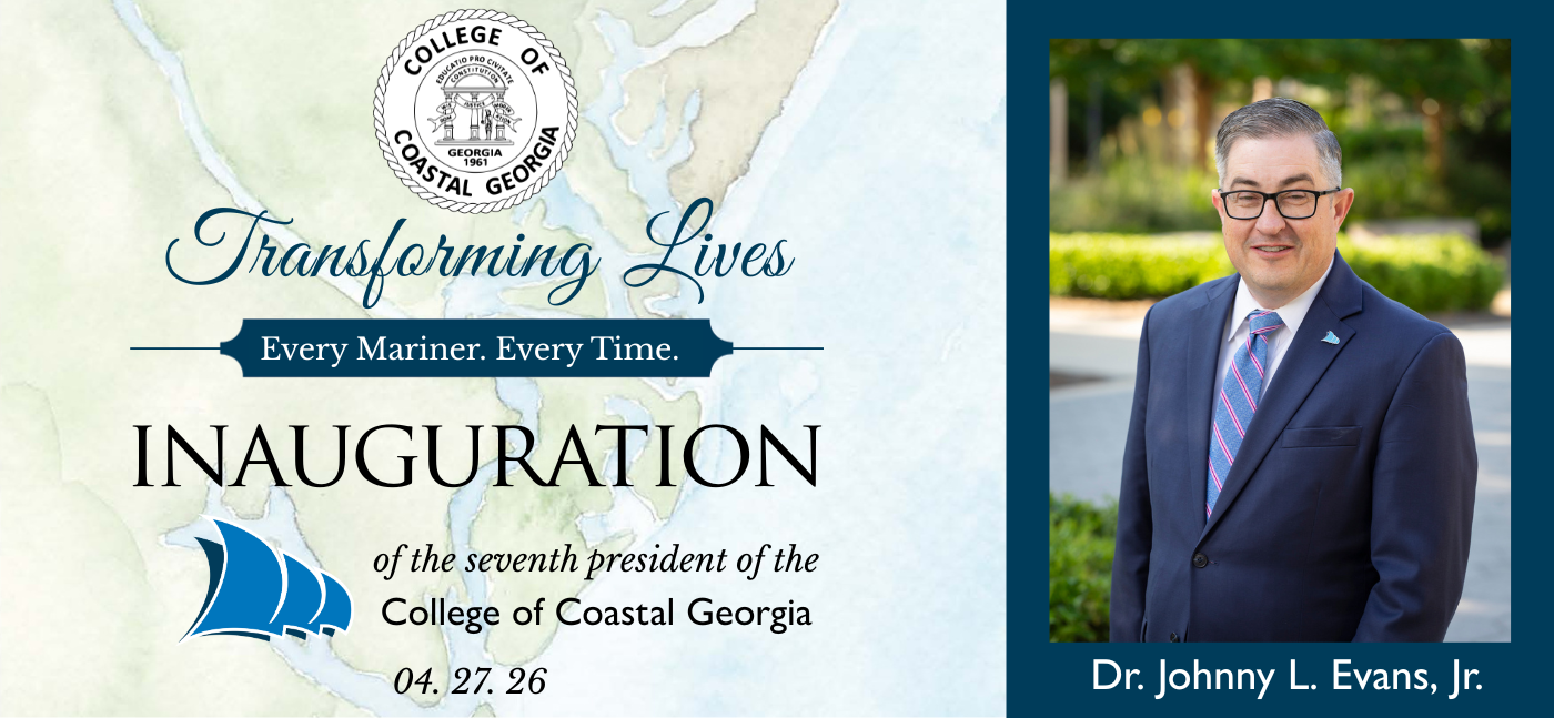 College of Coastal Georgia announces investiture of Dr. Johnny L. Evans, Jr.
