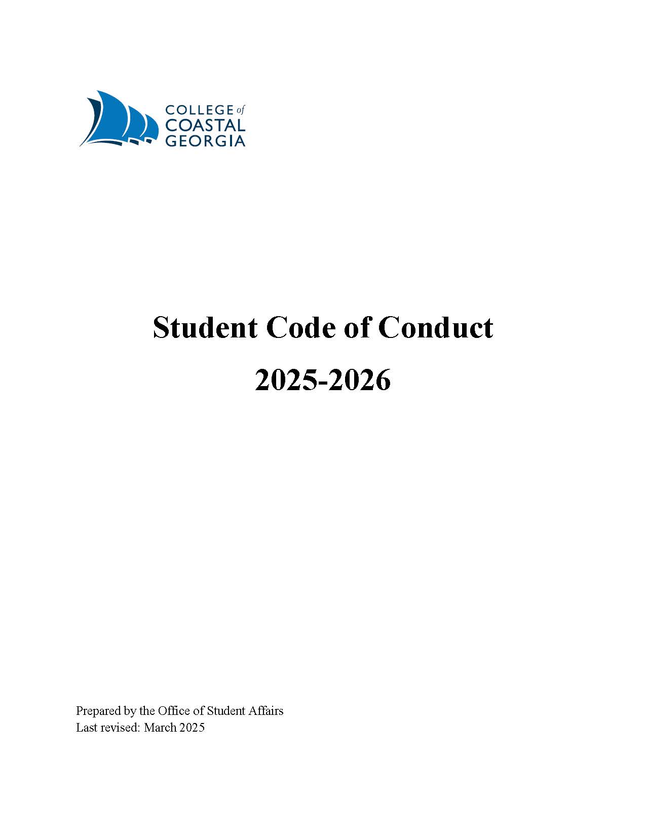 Student Code of Conduct 2025-2026