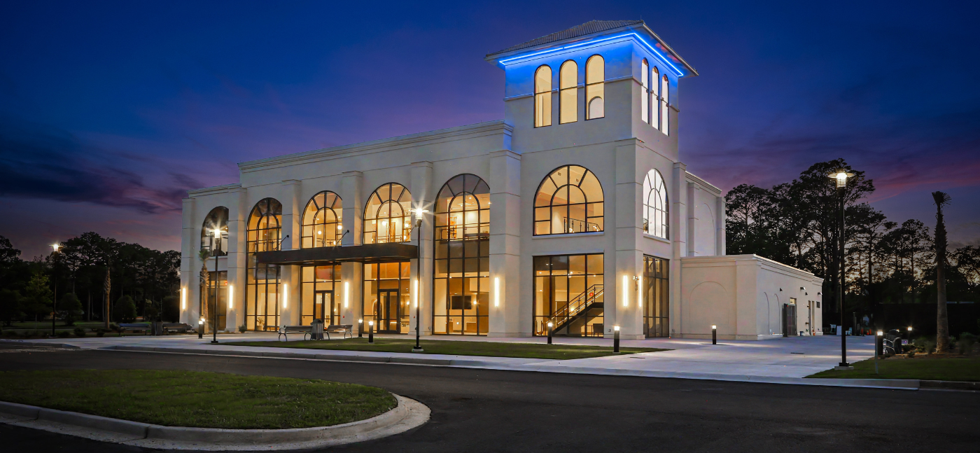 Exterior view of Center for the Arts at College of Coastal Georgia