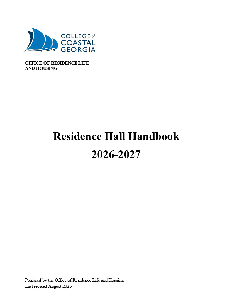 Residence Hall Handbook pg 1