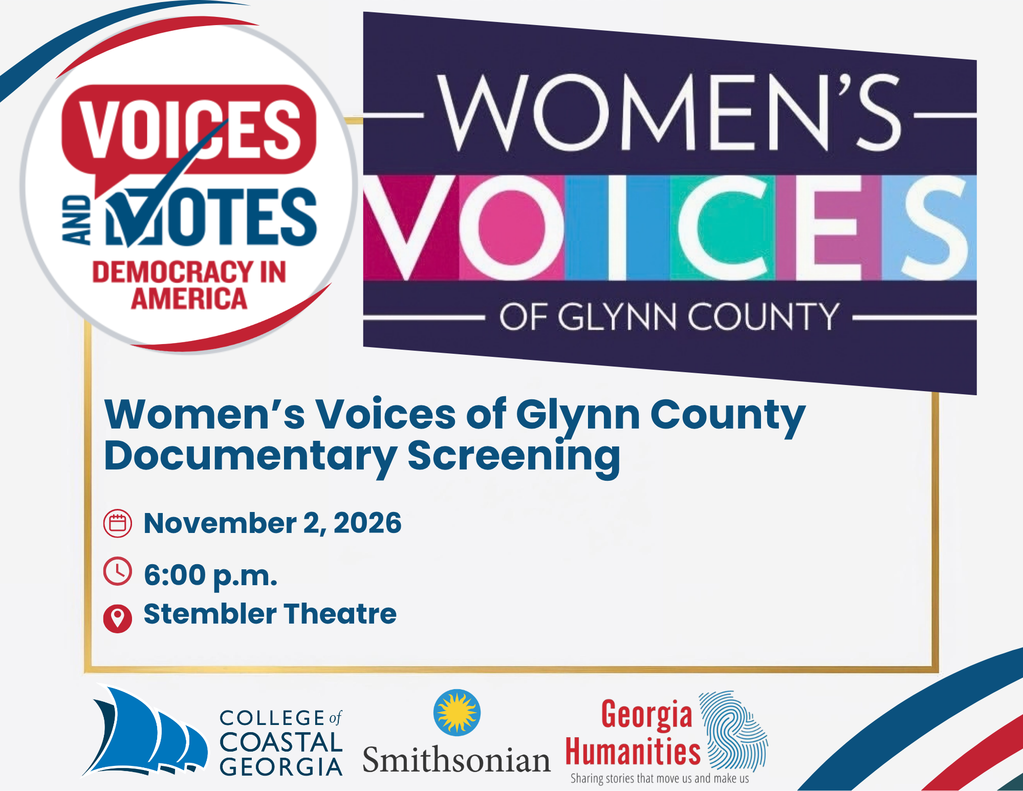 Voices & Votes: Womens Voices of Glynn County
