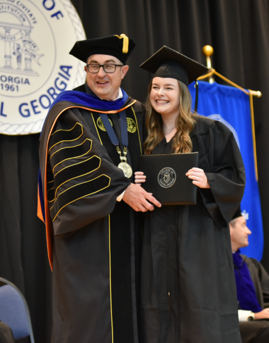 Coastal Georgia President Johnny Evans at Graduation